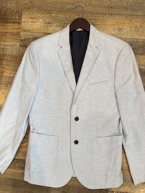 H&M Slim Fit Blazer, Light Blue